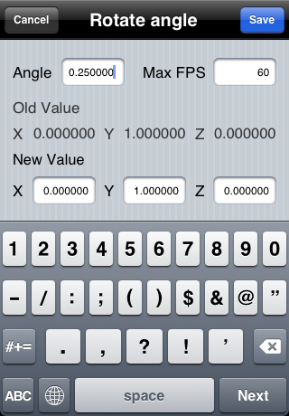 Auto rotation setting