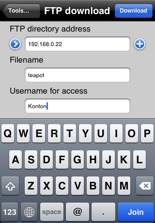 DXF file import from FTP